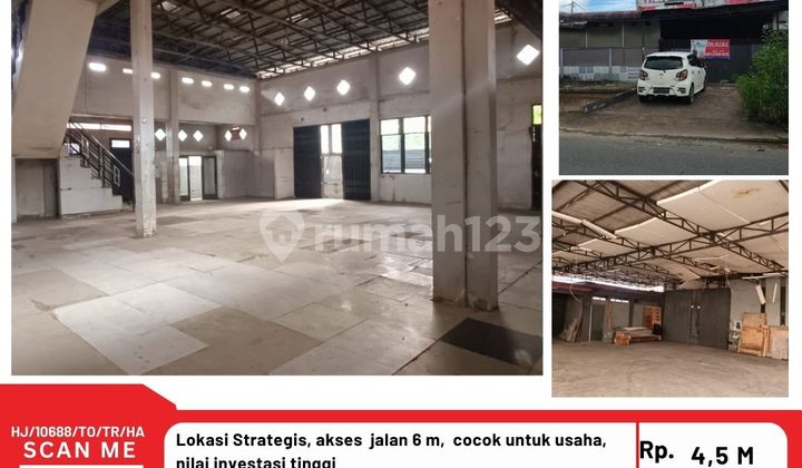 Gudang Dijalan Paris 1, bisa Dijadikan Tempat Usaha.