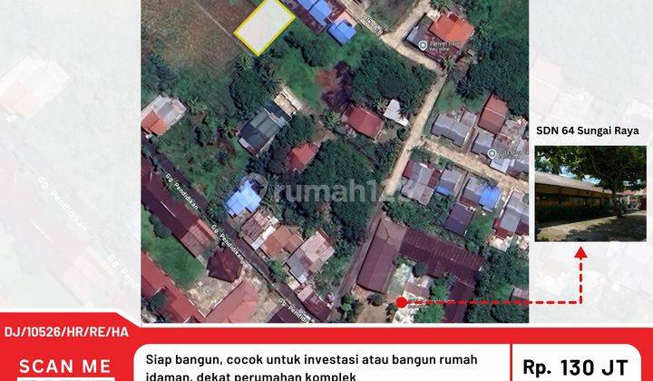 Tanah dijual, SHM Sungai Raya, Pontianak 1