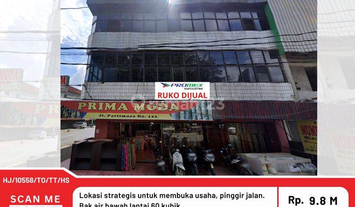 Dijual Ruko 3 Lantai di Jl. Patimura, Pontianak 1