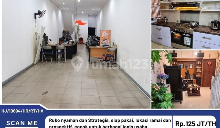 Sewa Ruko Jl. Gajah Mada Lokasi Nyaman dan Strategis