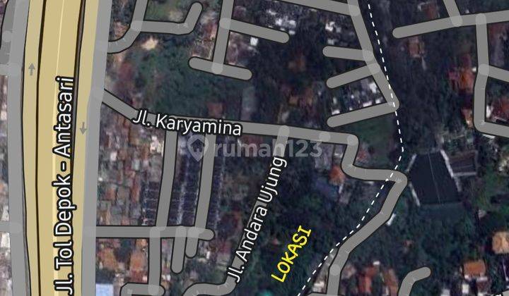 Tanah Hook Di Andara , Luas 10157 M2  Harga 6,3 Jt / M2  Nego. 1