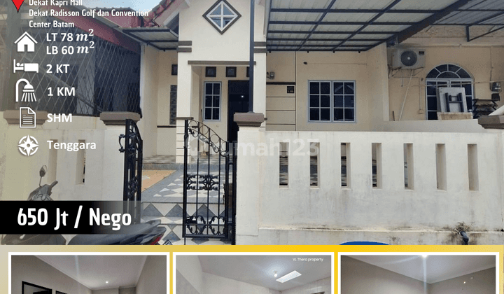 Rumah Bagus Unfurnished SHM di Anggrek Mas, Batam 1