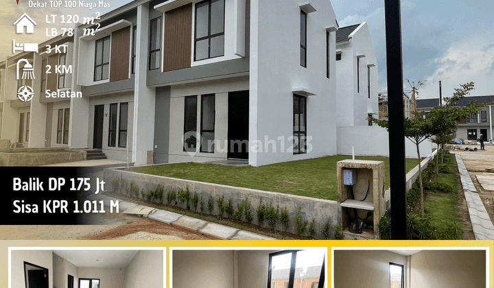 Rumah 2 Lantai Baru Unfurnished HGB di Diamond Pavilion, Batam 1