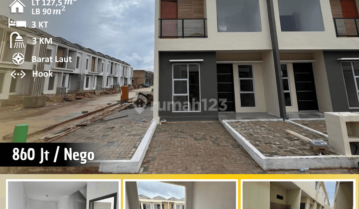 Rumah 2 Lantai Baru Unfurnished di Golden Bci, Batam 1