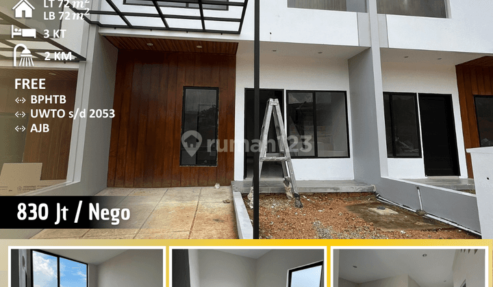 Rumah 2 Lantai Baru Unfurnished HGB di Everhille, Batam Center 1