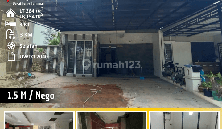 Rumah 2 Lantai Butuh Renovasi HGB di Beverly, Batam Center 1