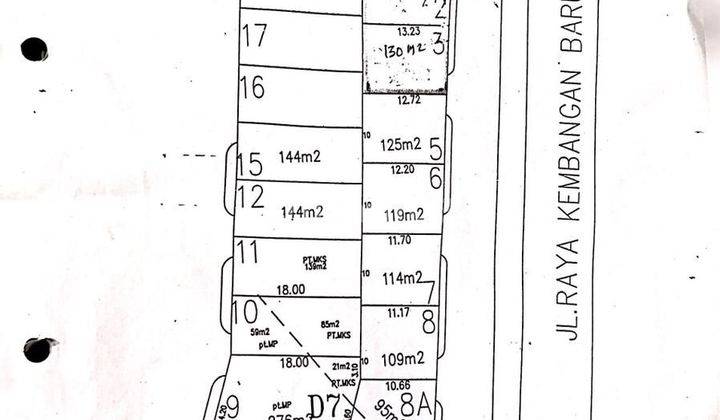 Kavling baru Land D7 permata buana luas 140m 1