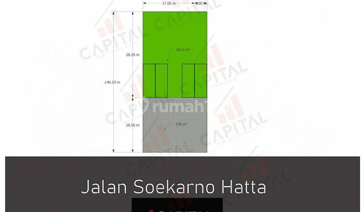 LAHAN USAHA HITUNG TANAH KOMERSIL SHM 2 LANTAI DI SOEKARNO HATTA
BANDUNG KOTA 1