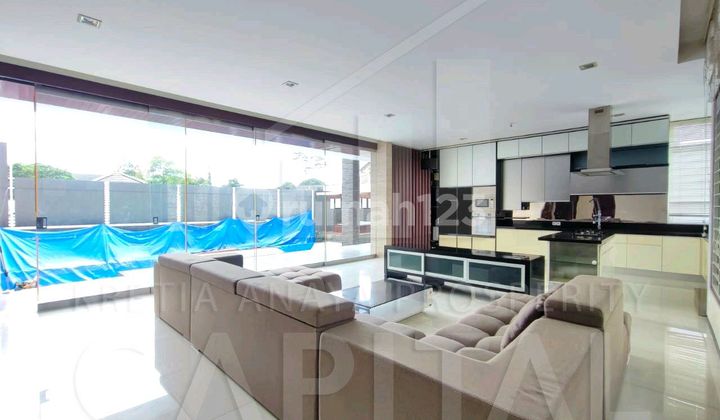 Harga Menarik Rumah Furnished Minimalis Lux Dilengkapi Kolam Renang Dan Jacuzzi Di Setra Duta Bandung Kota