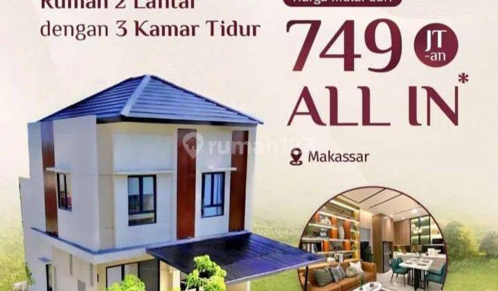 Dijual Rumah Mewah 2 Lantai  di Perumahan Virginia Park, ir sutami,makassar, Tamalanrea 1