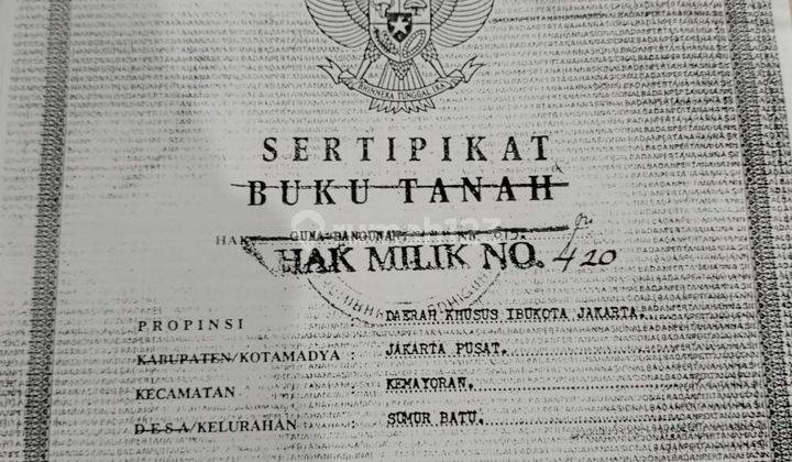 Dijual murah rumah ex kantor di Sumur Batu Jakpus 4