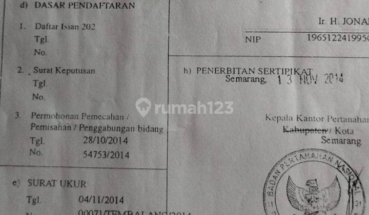 Dijual Kav murah di Gondang Tembalang 4
