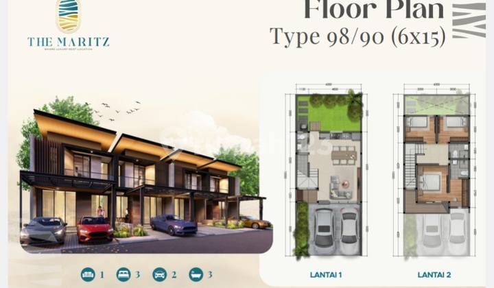 For Sale 2-Story Residential House in Pasir Putih Bengkong, Ready to Occupy 2