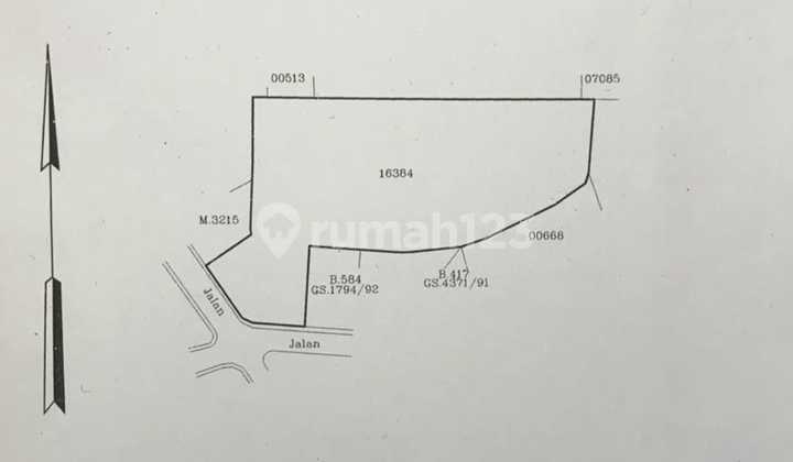 Tanah 3.885 m2 SHM Villa Melati Mas Tangerang