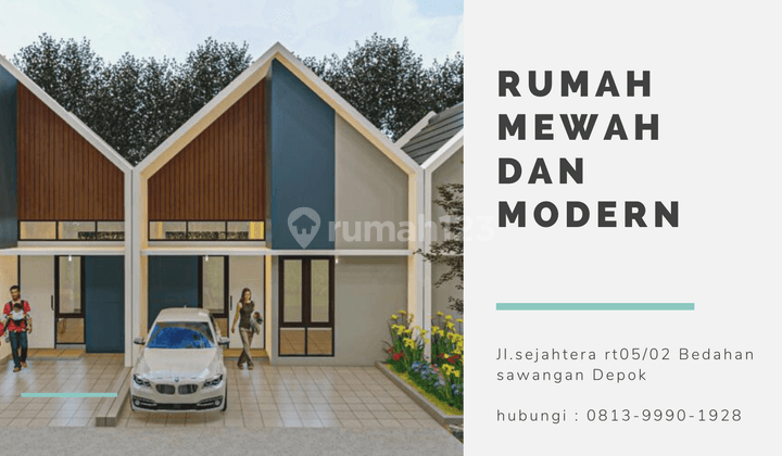 Rumah murah cantik dengan desaign scandinavian  1