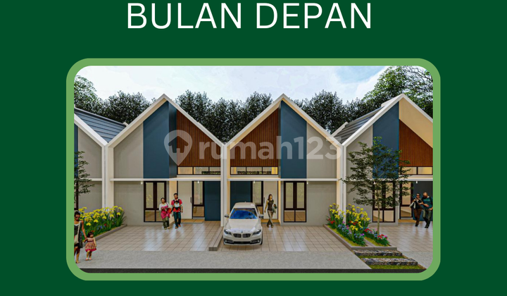 Rumah modern cantik 1 lantai tipe scandinavian  1