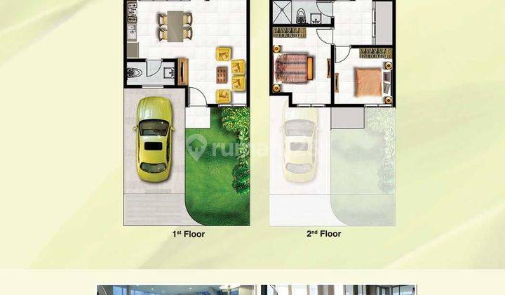 Disewakan Rumah 2 Lantai Grand Pakuwon 2 Lantai 2 Kt 2km 2