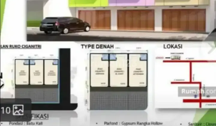 Ruko di Belakang Transmart Buahbatu Ciganitri Gba 2 850 Juta 2