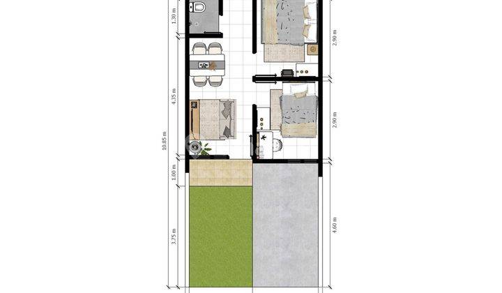 Dijual Rumah Paradise Serpong City, Cluster Lightscape di Setu, Tangerang 2