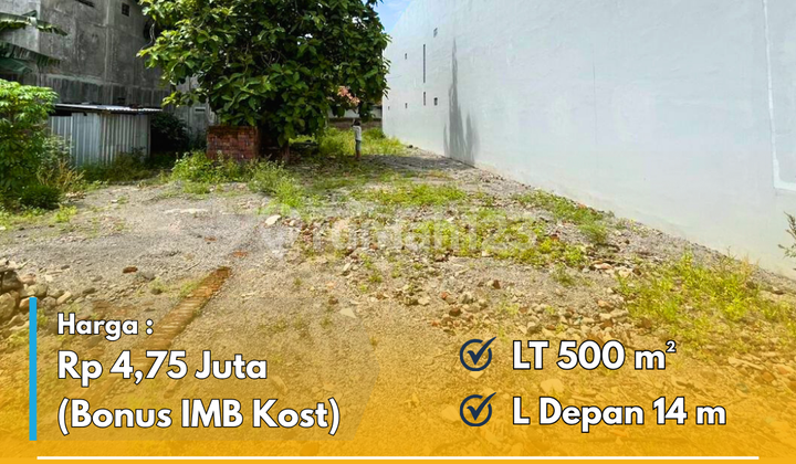 Tanah Dijual Bonus Imb Kost 2 Lantai Dekat Kampus Umy