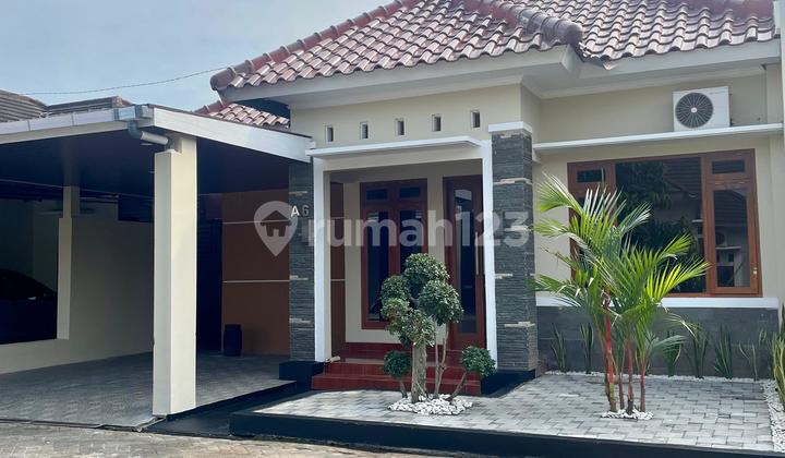 For Rent Minimalist House Fully Furnished in Gated Community with Security Around Kalasan