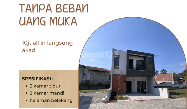 Rumah Siap Huni Samping Jalan Tanpa Uang Muka 1