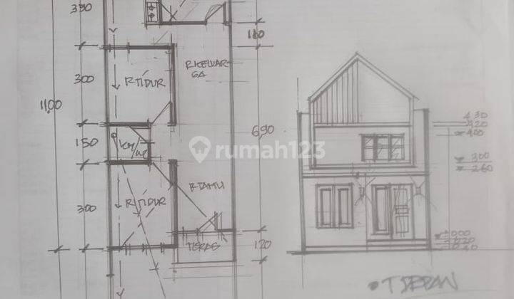 Rumah Minimalist Kt 3 Medokan Sawah Timur 785 Jt  2