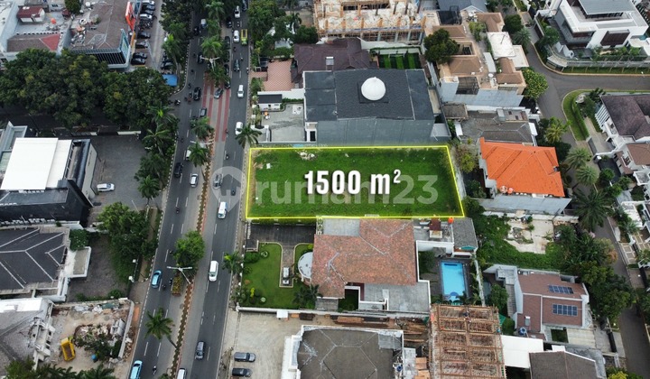 Tanah Prime Location di Metro Pondok Indah – Pinggir Jalan Raya, Luas 1500 m², Nego!