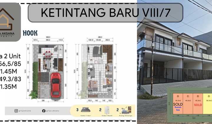 Rumah Baru Ketintang Surabaya Dekat Kampus Unesa 2