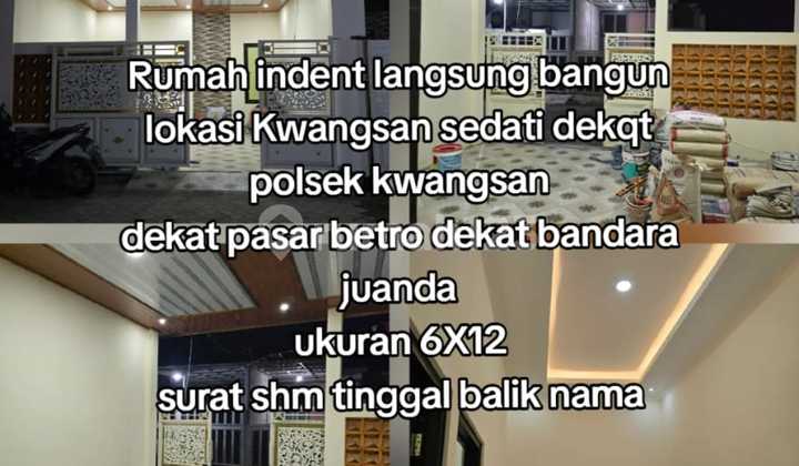 Rumah Baru Dekat Pasar Betro, Kwangsan, Sedati, Sidoarjo SHM Rumah Bagus