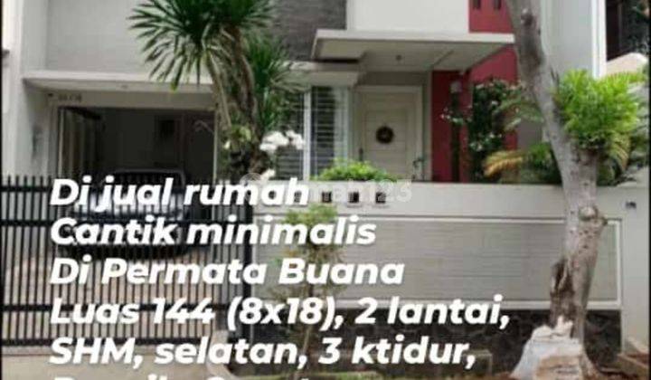 Di Jual Rumah di Permata Buana 2 Lantai SHM Bagus Hadap Selatan 1