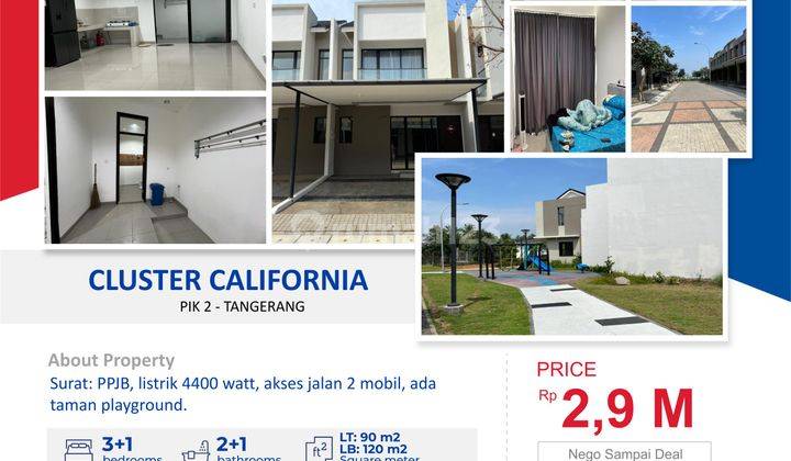 Dijual Cluster California Pik 2 Teluknaga, Tangerang  1