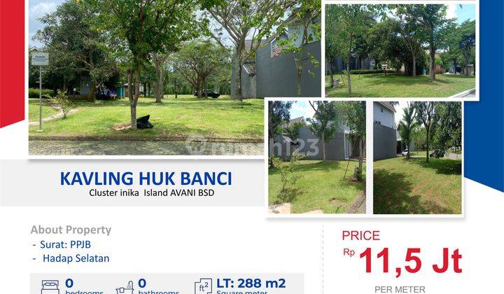 di Jual Kavling Huk Banci Cluster Inika Island Avani Bsd  1