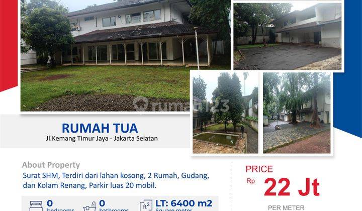 Dijual Rumah Hitung Tanah Dijl. Kemang Timur Raya Jakarta Selatan 1