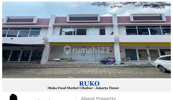 Dijual Ruko Food Market 2 Lantai di Cibubur Luas Bangunan 90 M2 1