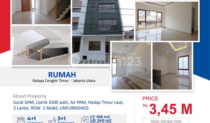 Dijual Rumah Dikelapa Cengkir Timur, Kelapa Gading Jakarta Utara