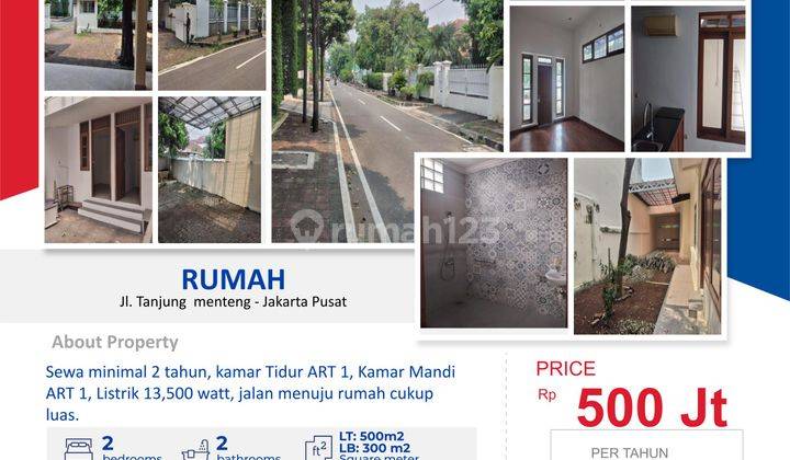 Disewa Rumah Luas 500 M2 Menteng Jakarta Pusat  1