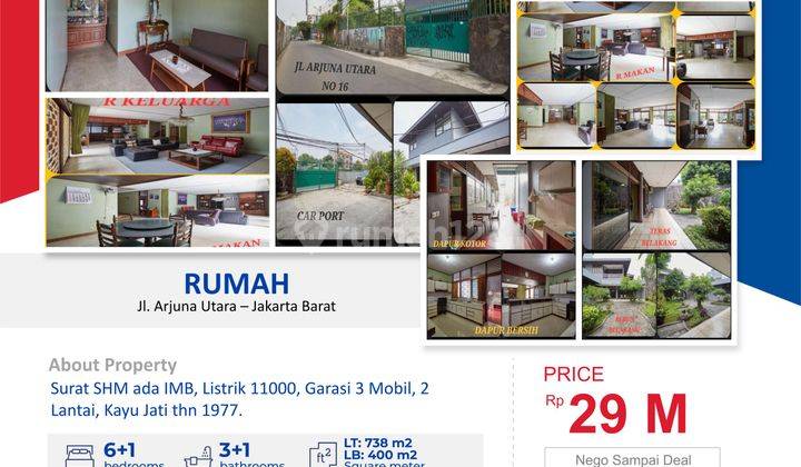 Dijual Rumah 2 Lantai Luas 18x41 738 M2 Tanjung Duren Jaksel 1