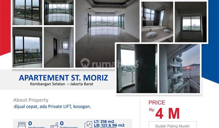 Dijual Cepat Apartement St.moritz Tower Presidential Luas 218 M2 Jakarta Barat 1