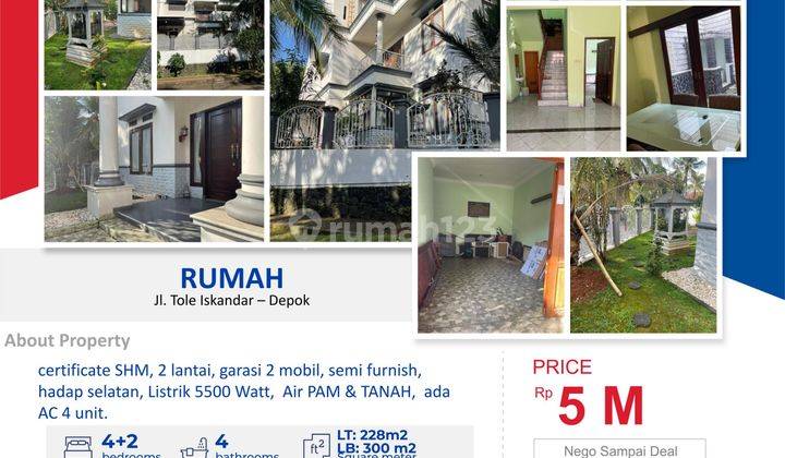 Dijual Rumah 2lantai Digema Pesona Estate Luas 228 M2 Depok Jabar 1