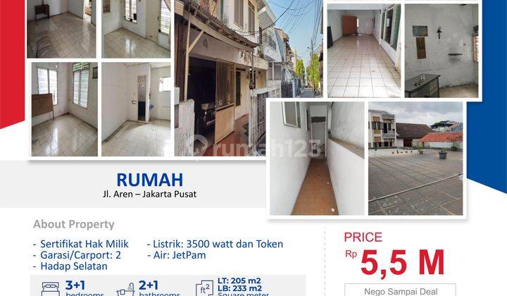 DIJUAL Rumah 3BR 2 Lantai di Daerah Tomang Jakarta Barat 1