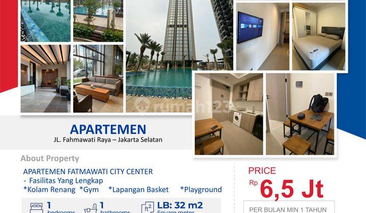 DISEWA APARTEMEN FATMAWATI CITY CENTER 1 BR JAKARTA SELATAN 1