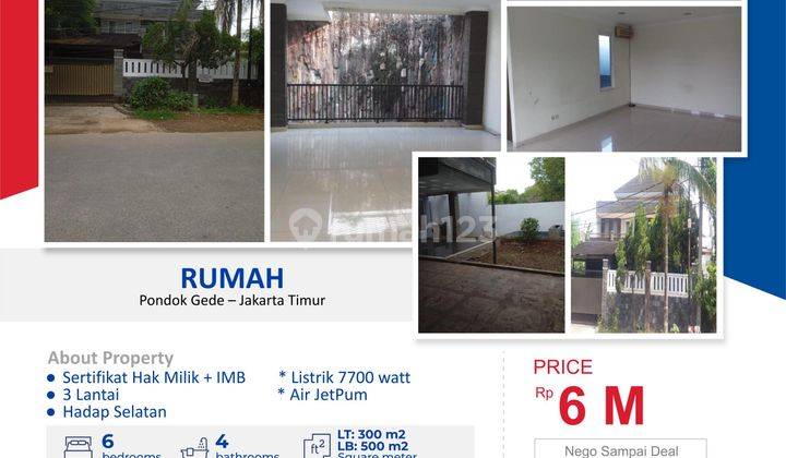 DIJUAL Rumah di Komplek Billyon Pondok Kelapa Jakarta Timur 1