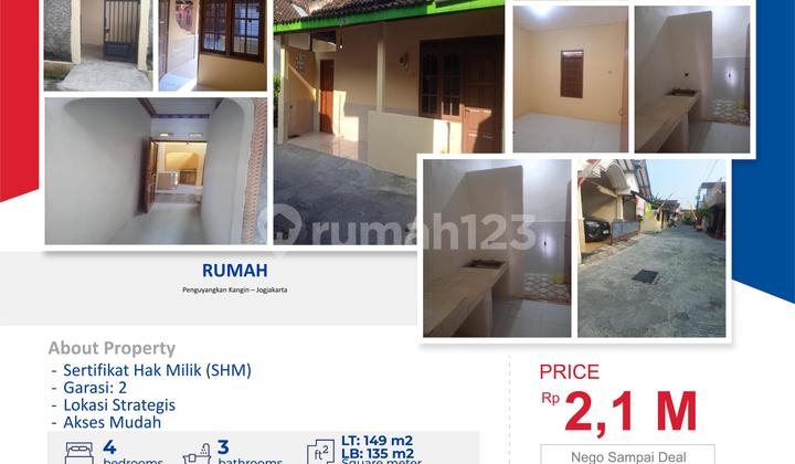 Nice House with Certificate of Ownership in Mantrijeron, Yogyakarta.