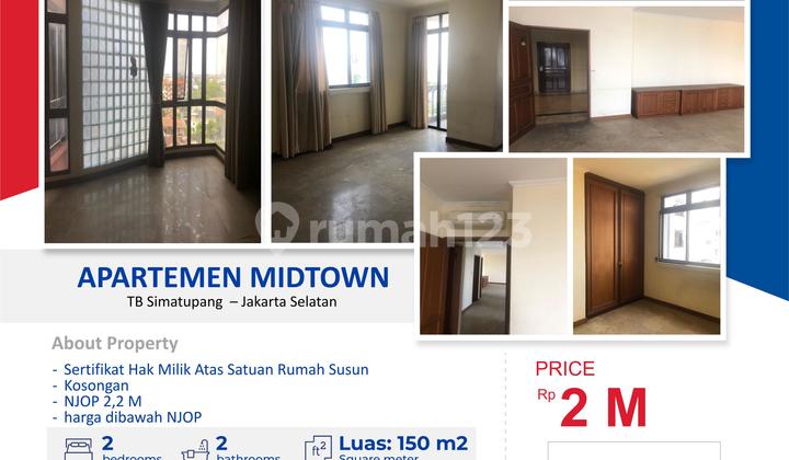 DIJUAL APARTEMEN MIDTOWN didaerah TB Simatupang Jakarta selatan dibawah NJOP DIJUAL APARTEMEN MIDTOWN didaerah TB Simatupang Jakarta selatan dibawah NJOP