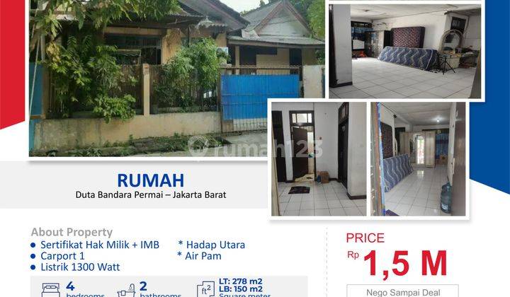 DIJUAL RUMAH di Duta Bandara Permai Jakarta Barat 1