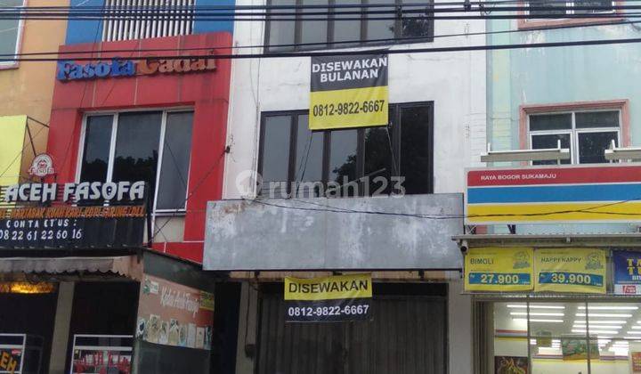 Ruko 3 Lt Pinggir Jalan Raya Bogor Banting Harga Cash Only 10