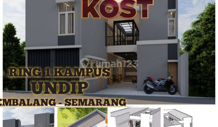 STRATEGIS LOKASI, TERBAIK RUMAH KOST DESAIN MODERN SPESIAL RING 1 UNDIP SEMARANG  2