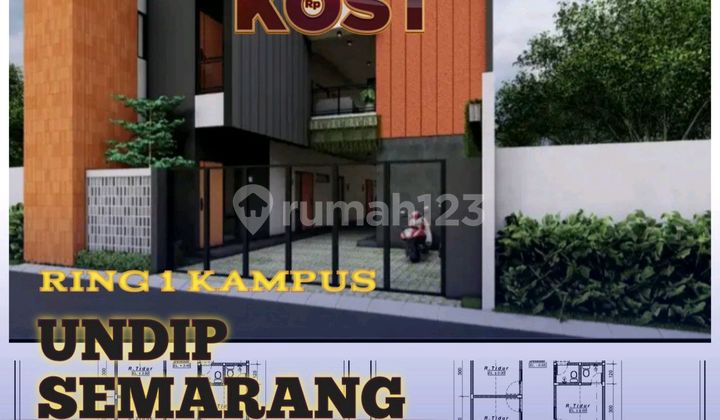 Rumah Kost,20 Kamar,shm,desain Modern Dekat Kampus Undip Smg 1