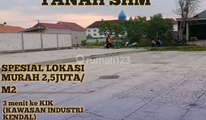 JUAL CEPAT,TANAH, STRATEGIS LOKASI,COCOK BUAT USAHA KOST,3 MENIT KE  KIK KENDAL 2